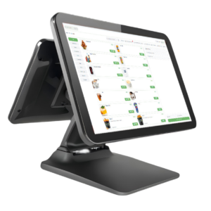 Système de pos en aluminium et métal, 15.6 pouces.