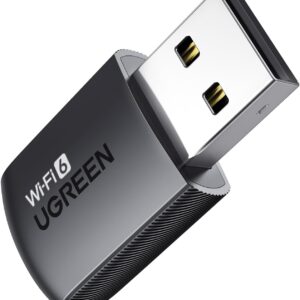 UGREEN Clé WiFi 6 AX900 Adaptateur USB WiFi WPA2-PSK Double Bande 2,4/5 GHz